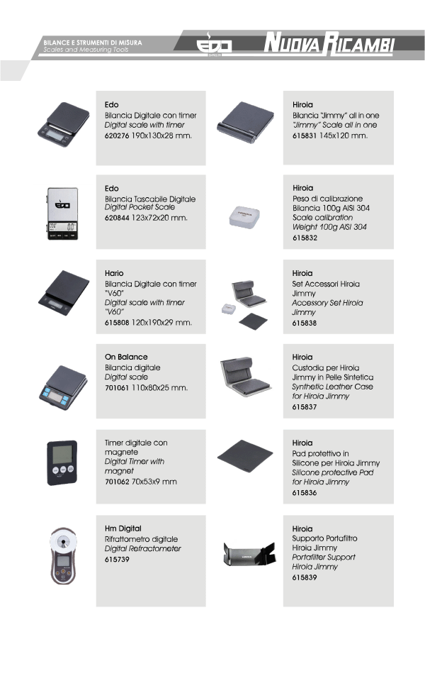 Scales and measuring tools 